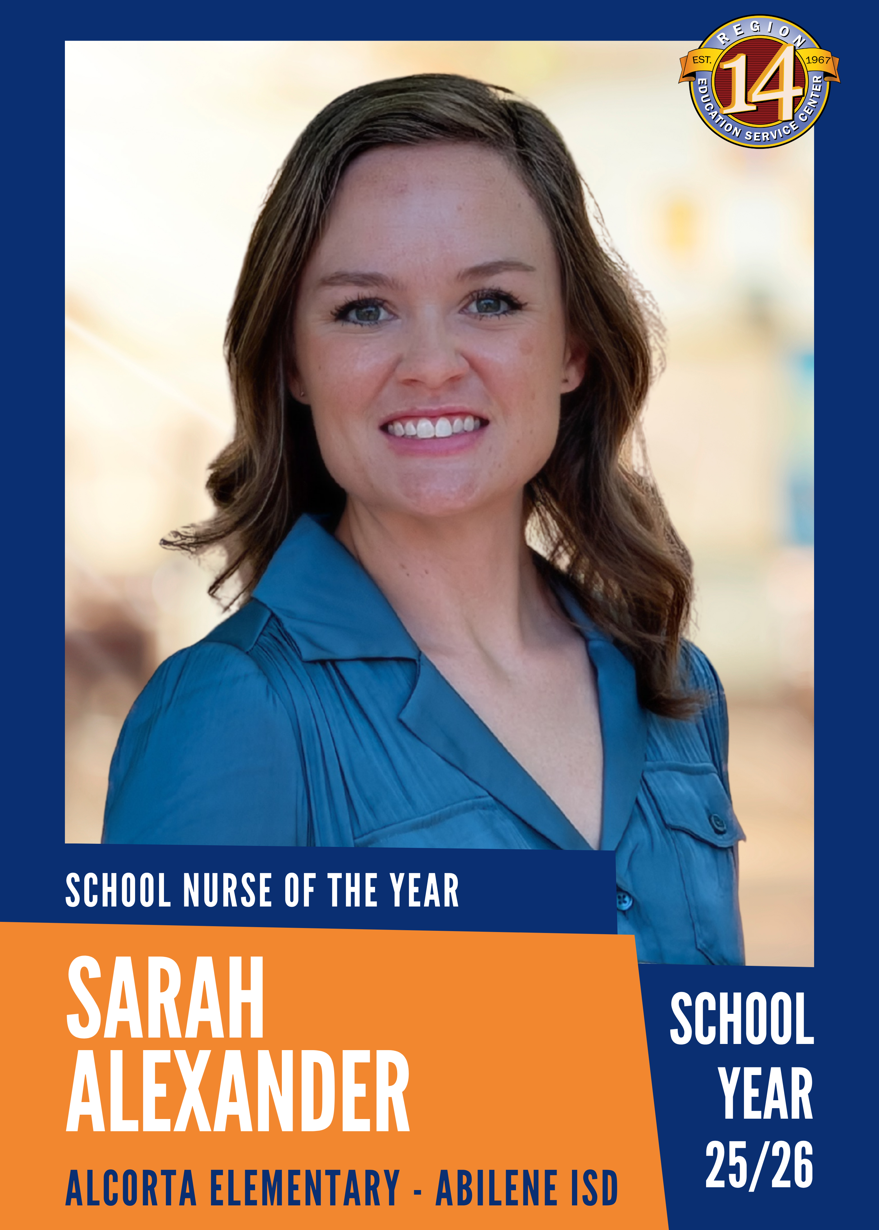 25/26 School Nurse of the Year | Sarah Alexander