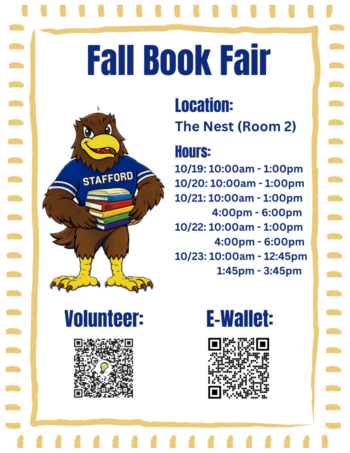 📚🍂 Fall Into a Great Book at the Stafford Elementary Fall Book Fair! 🍂📚    