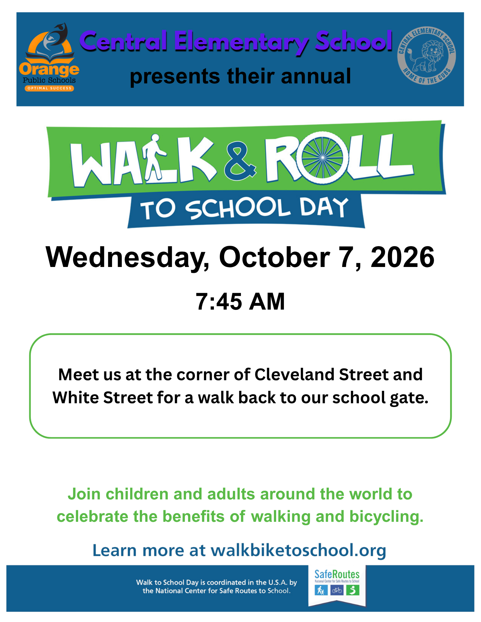 CES Walk & Roll to School Day 