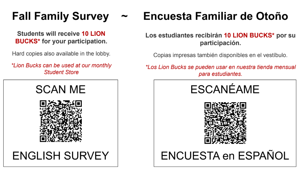 Fall Family Survey 2026