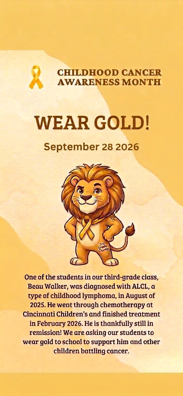 Wear Gold Monday! 