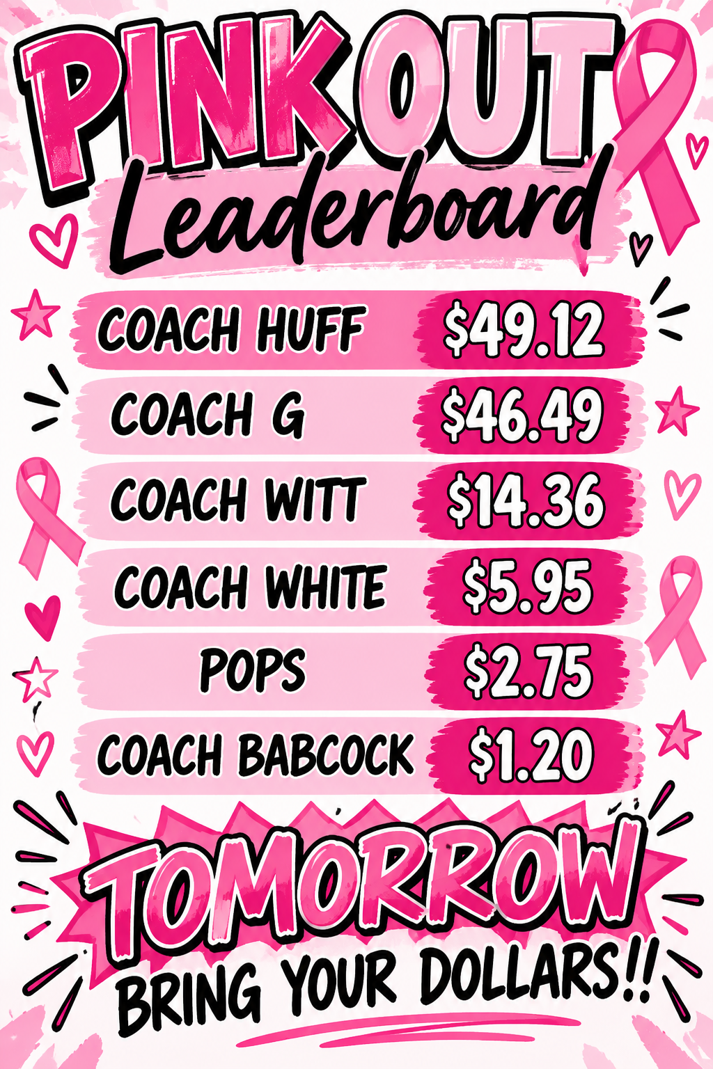 🎀💗 PINK OUT PIE IN THE FACE UPDATE! 💗🎀