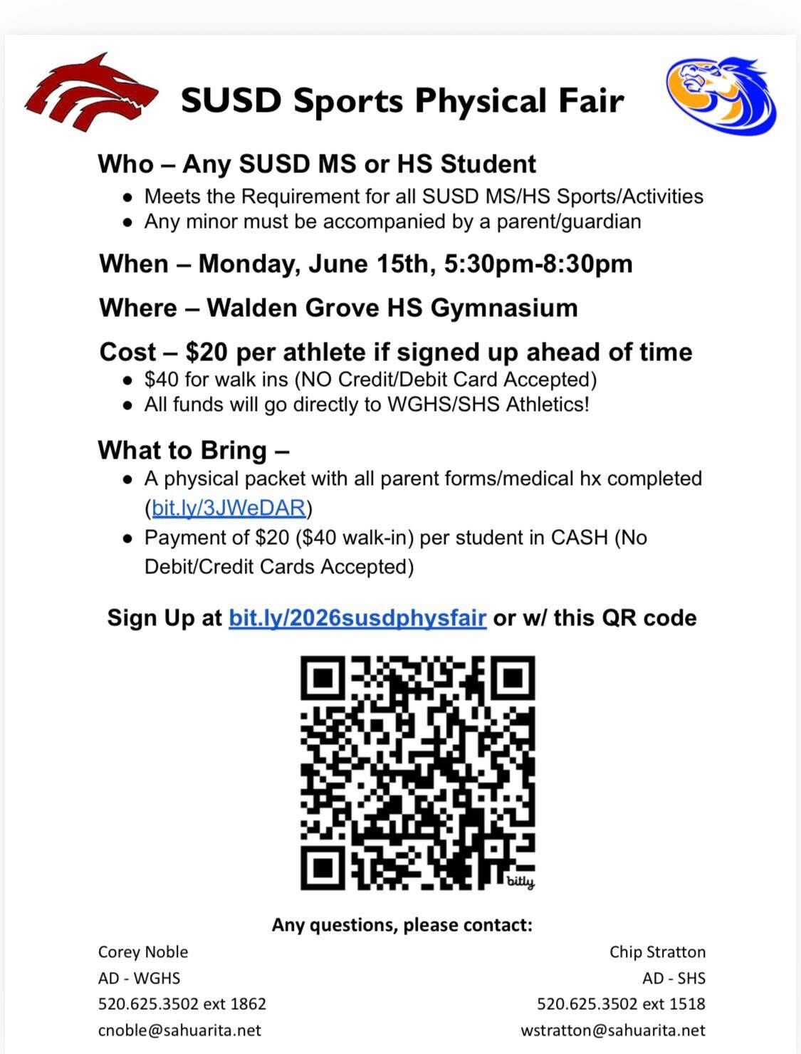 SUSD Sports Physical Fair
