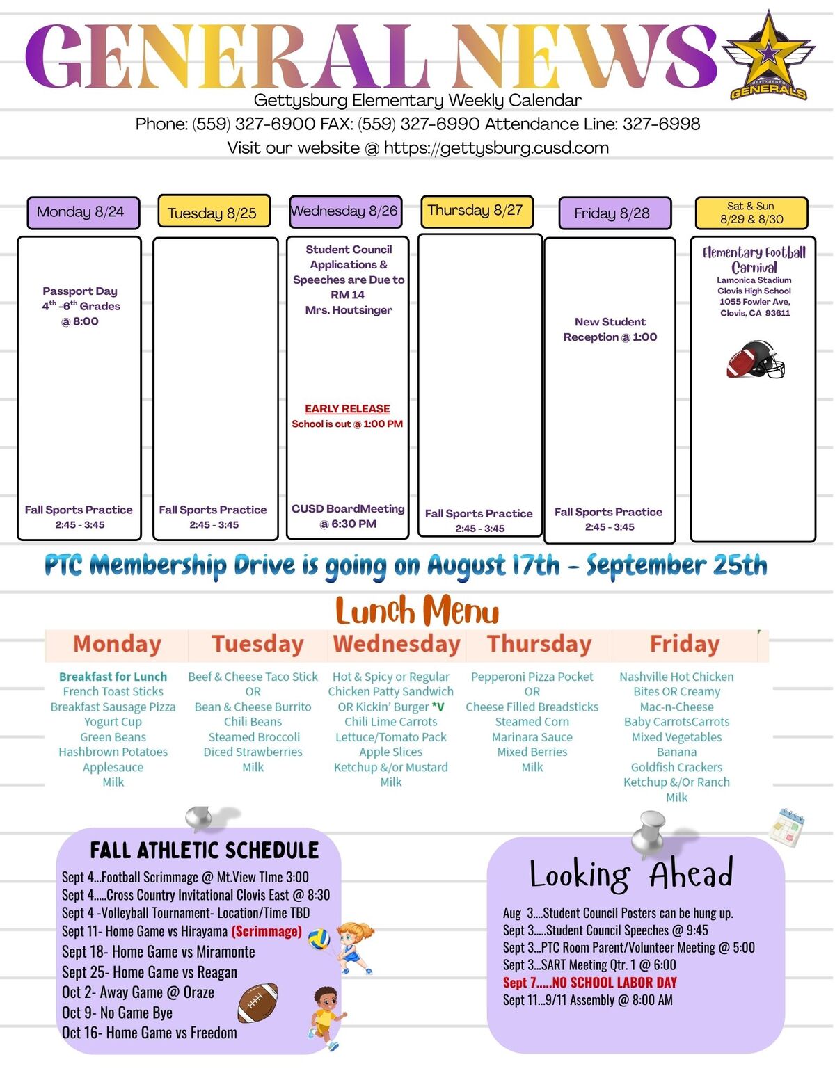 General News Week of 8/24/2026