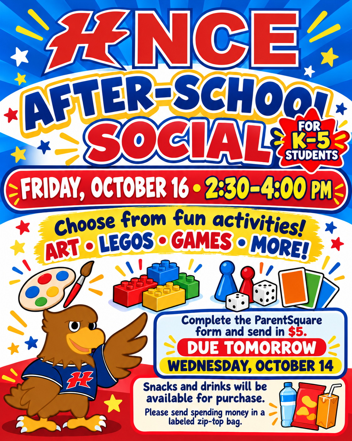 Reminder: Fall Social Forms and Money due TOMORROW