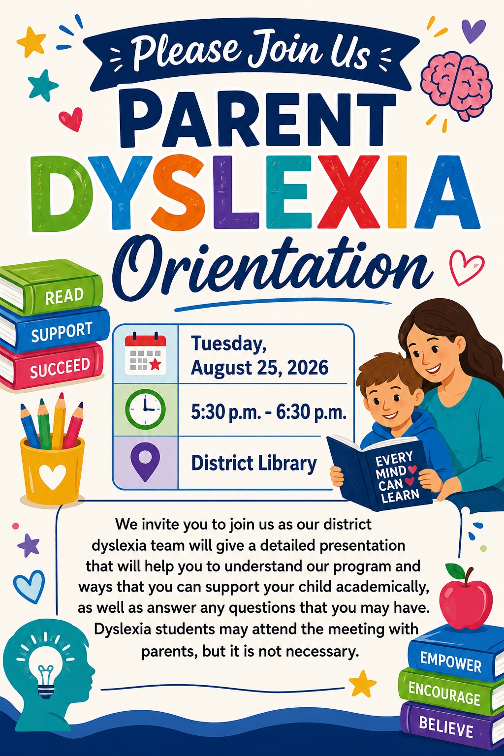 Parent Dyslexia Orientation
