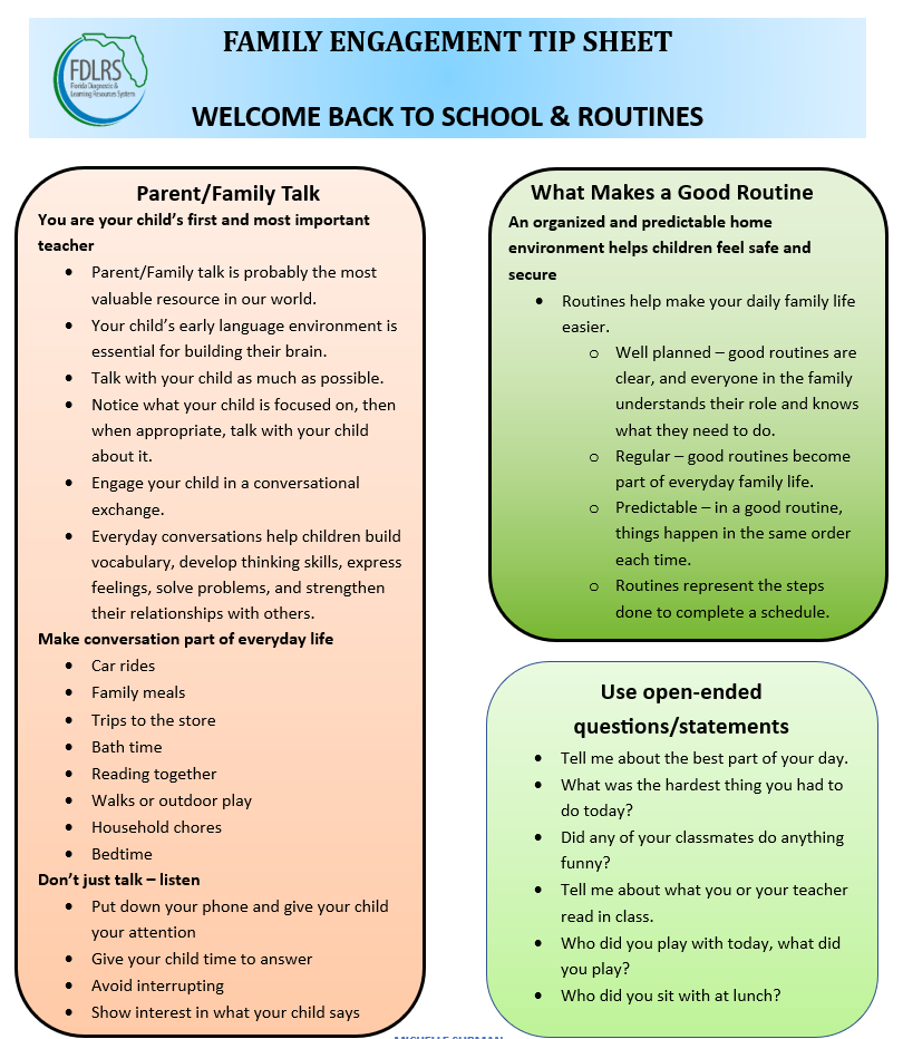 Family Engagement Tip Sheet 