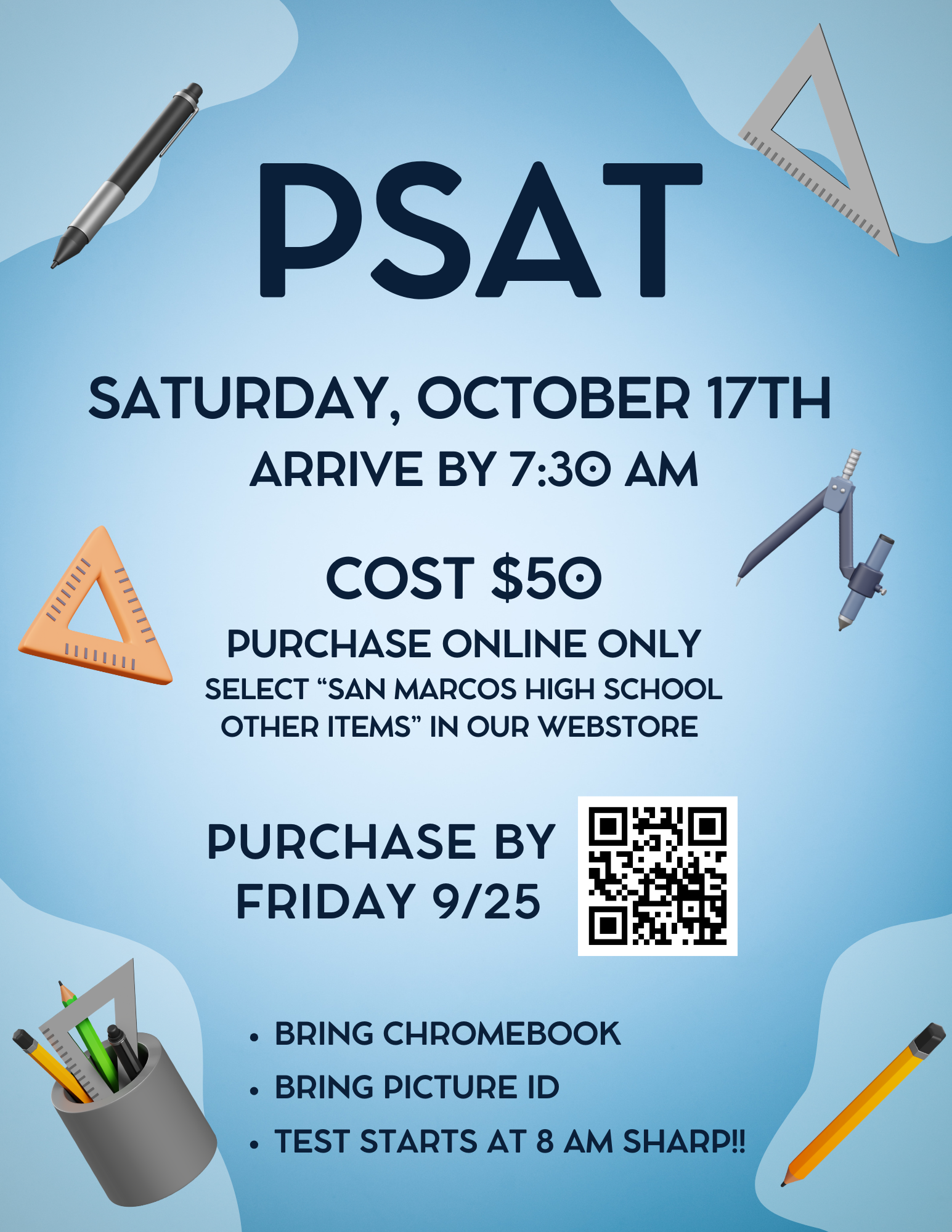 PSAT Saturday, October 17