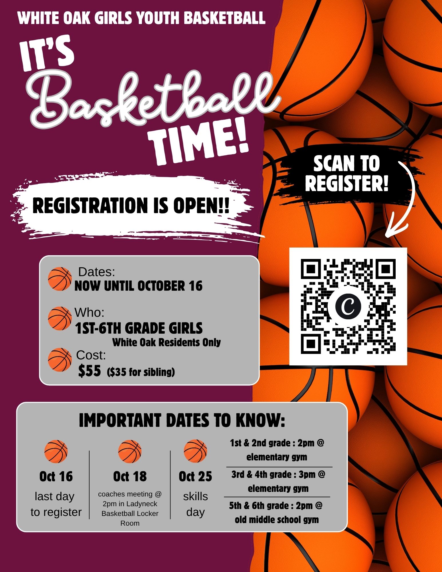 WO Girls Youth Basketball