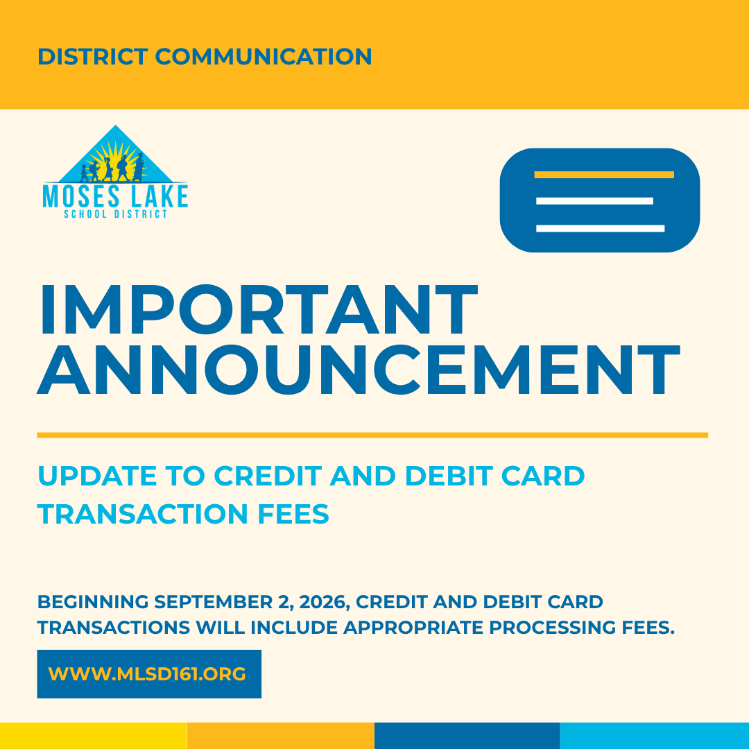 Update to Credit and Debit Card Transaction Fees