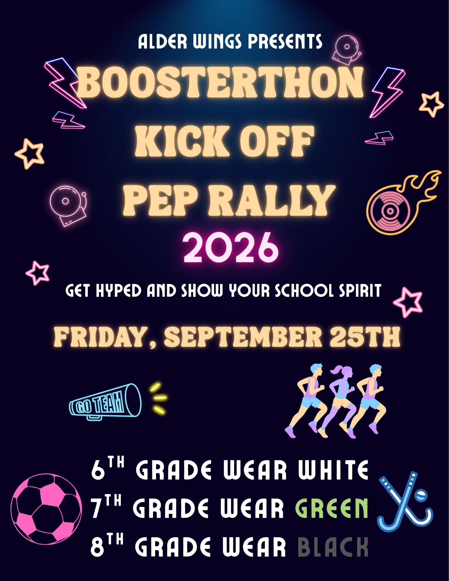 PEP RALLY TOMORROW
