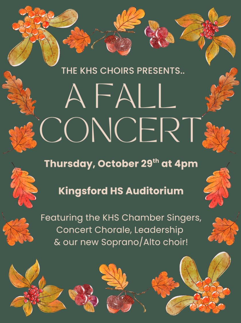 KHS Choirs’ Fall Concert!