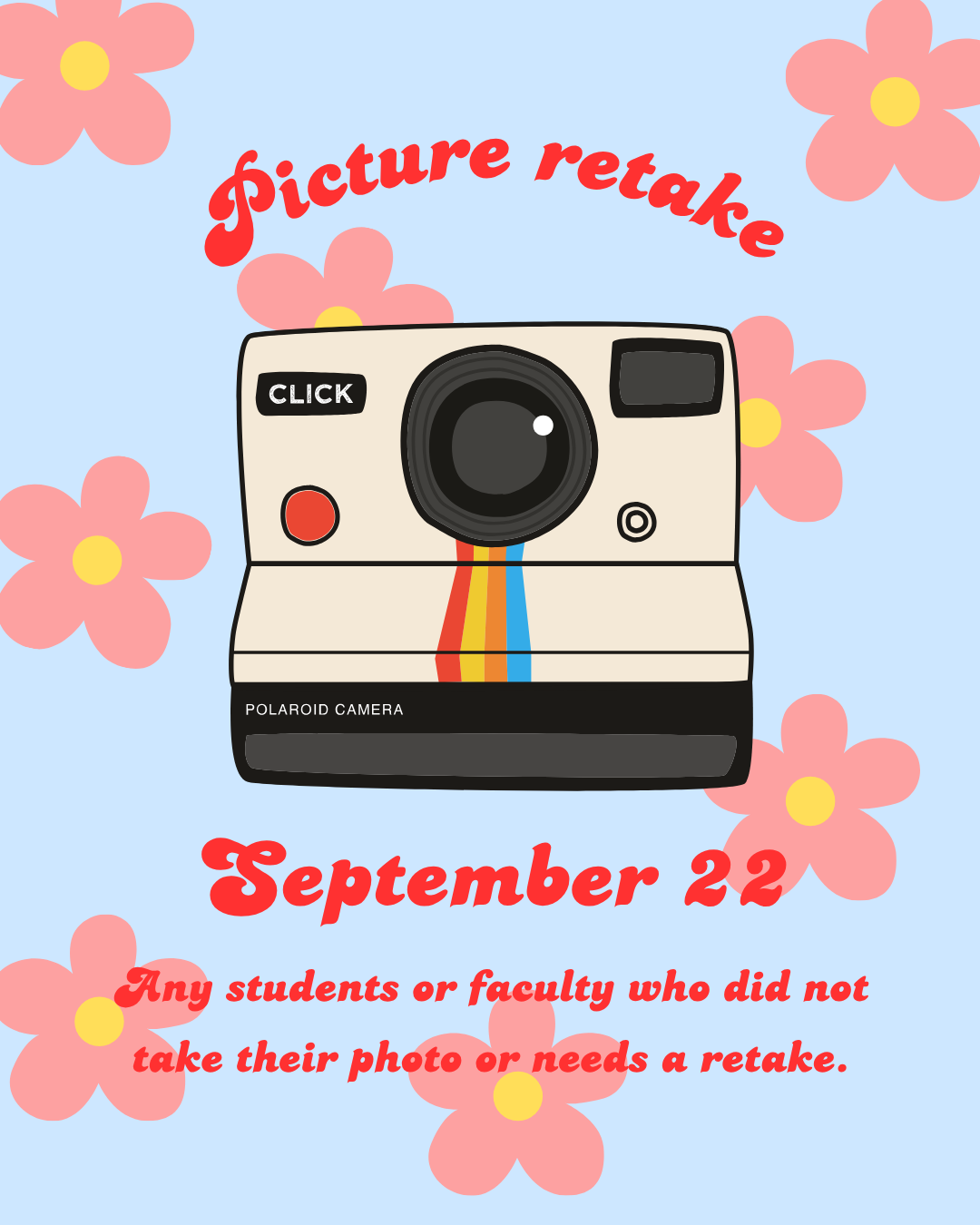 📸 Picture Retake Day: CADY Studios Back On Campus Sept. 22nd! ✨