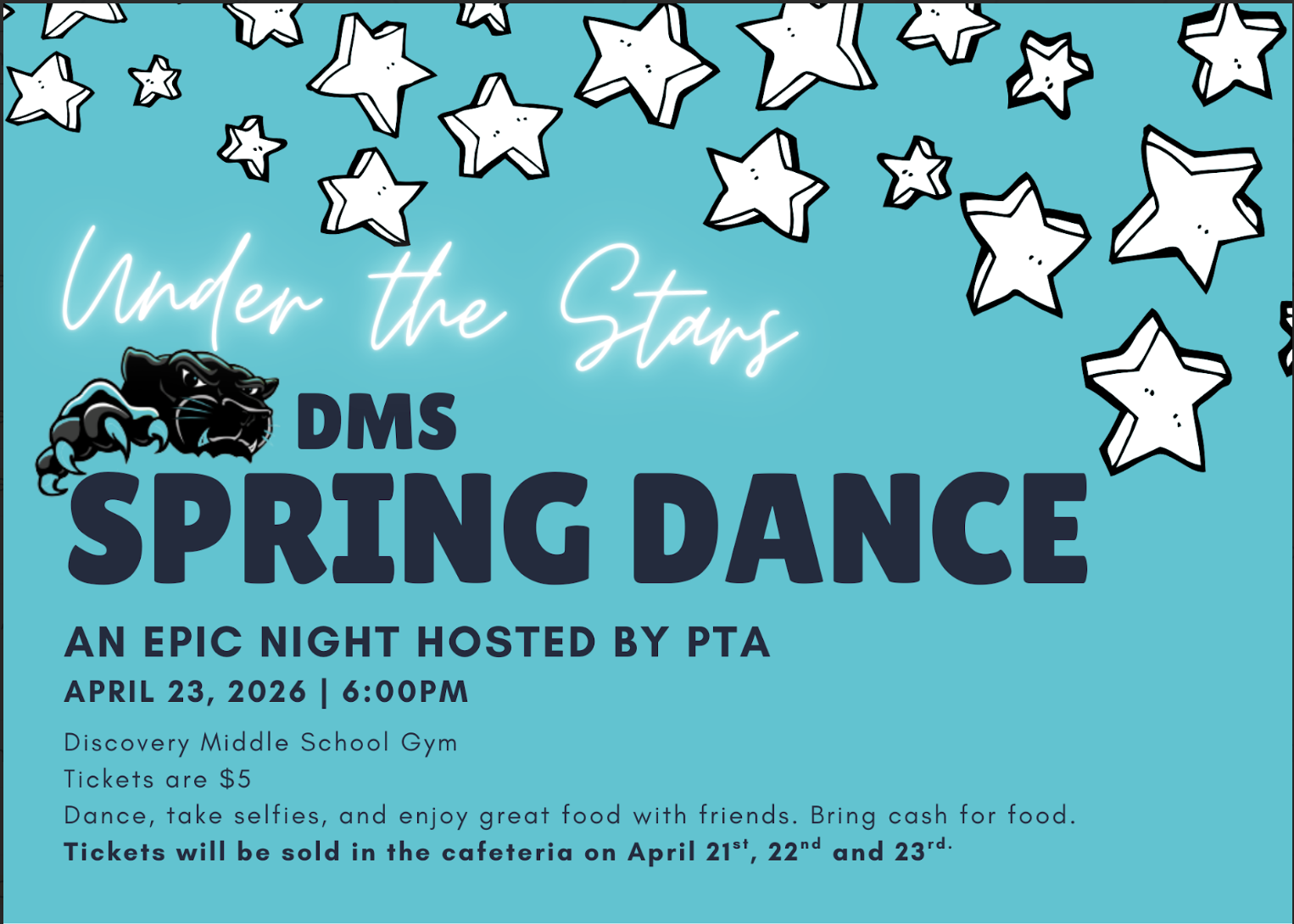 Discovery Middle School Spring Dance hosted by PTA