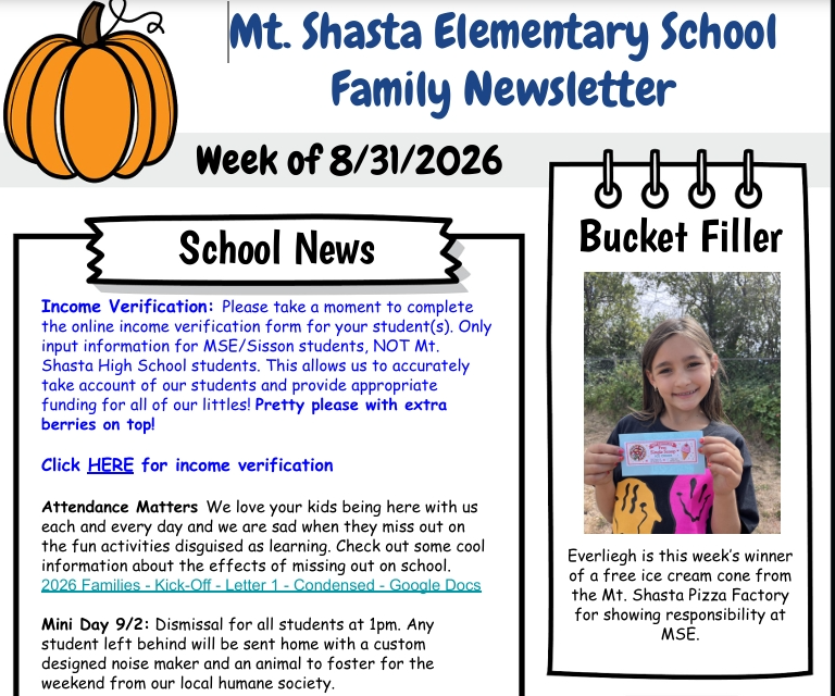 🍉 MSE Family Newsletter 8/31/2026 🍉