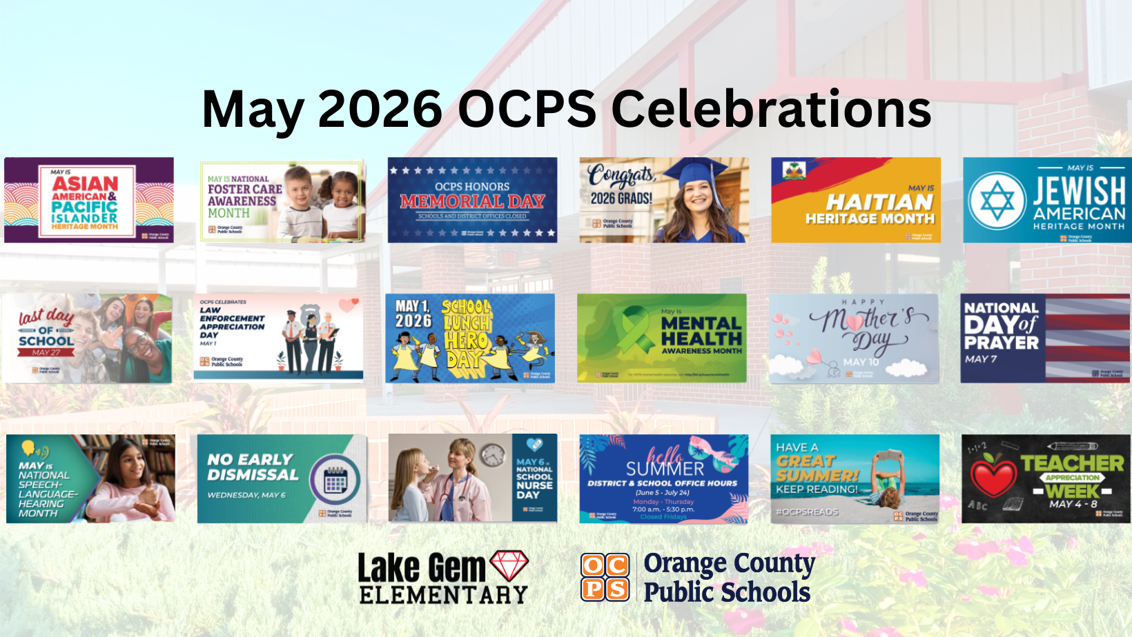 May 2026 LGE and OCPS Celebrations
