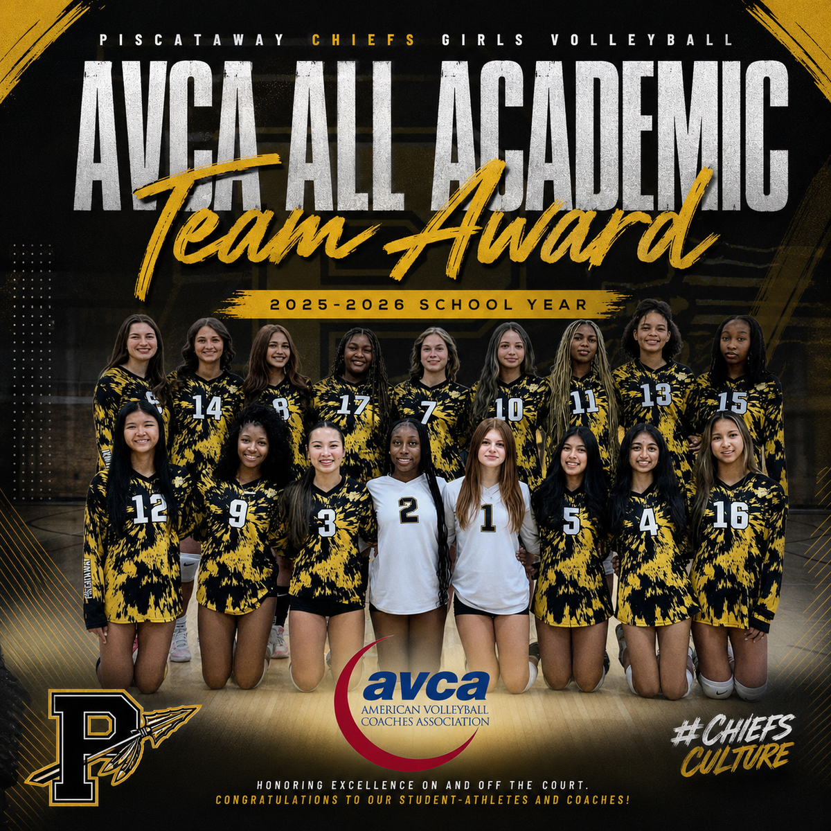 PHS girls volleyball team earns national academic honors