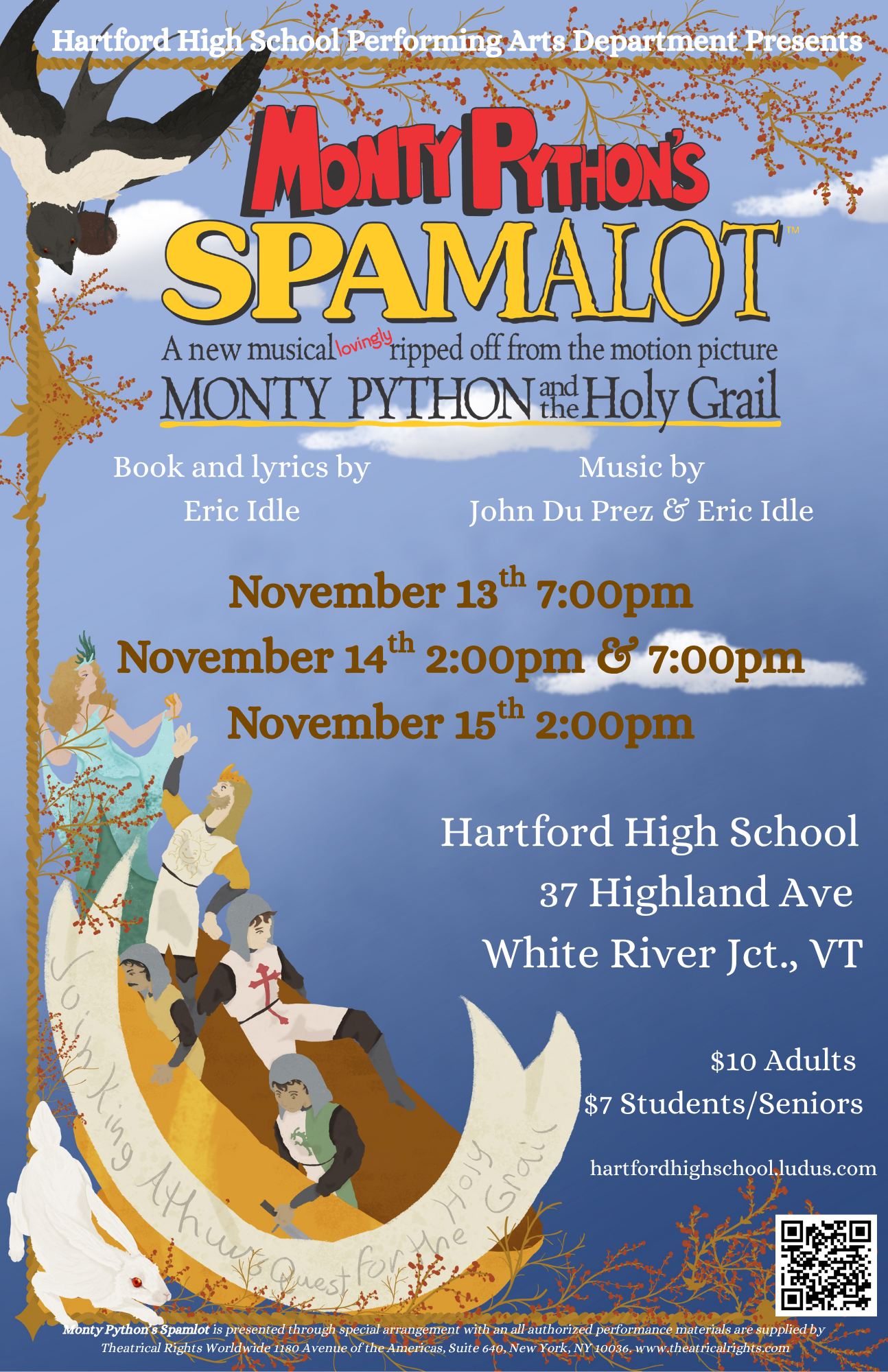 SPAMALOT tickets now on sale!