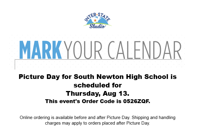 HS Picture Day is August 13, 2026!