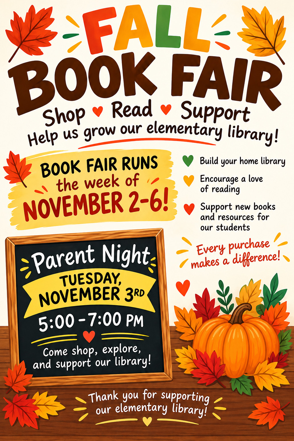 BOOK FAIR COMING