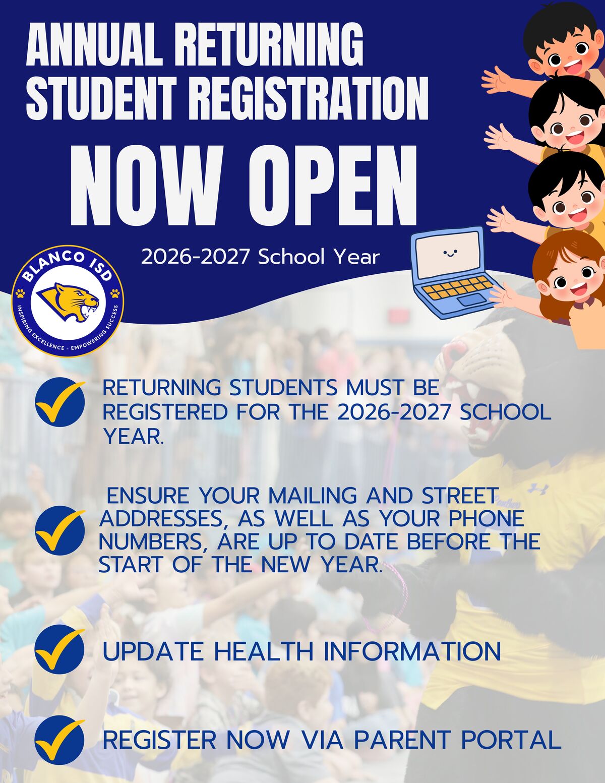 Returning Student Registration