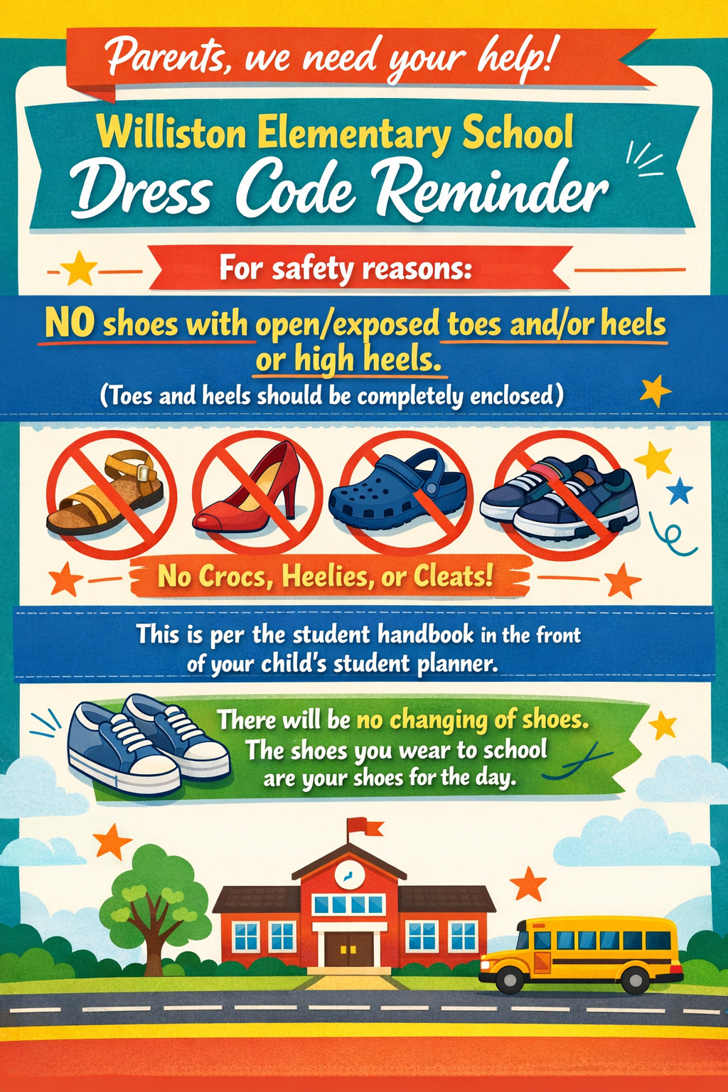 WES Dress Code Reminder - Shoes
