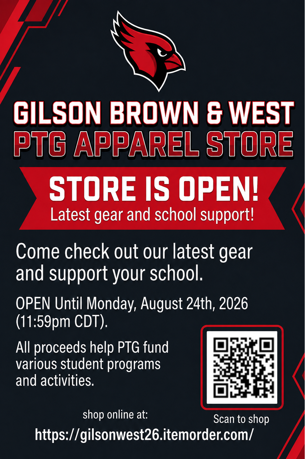 Alton Spirit Wear Store Now Open—Closing August 24! 