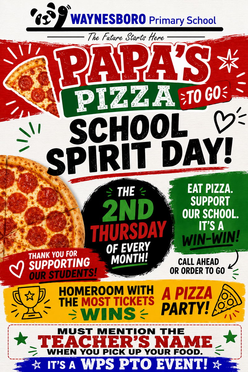 Papa's Pizza To Go Spirit Night!!