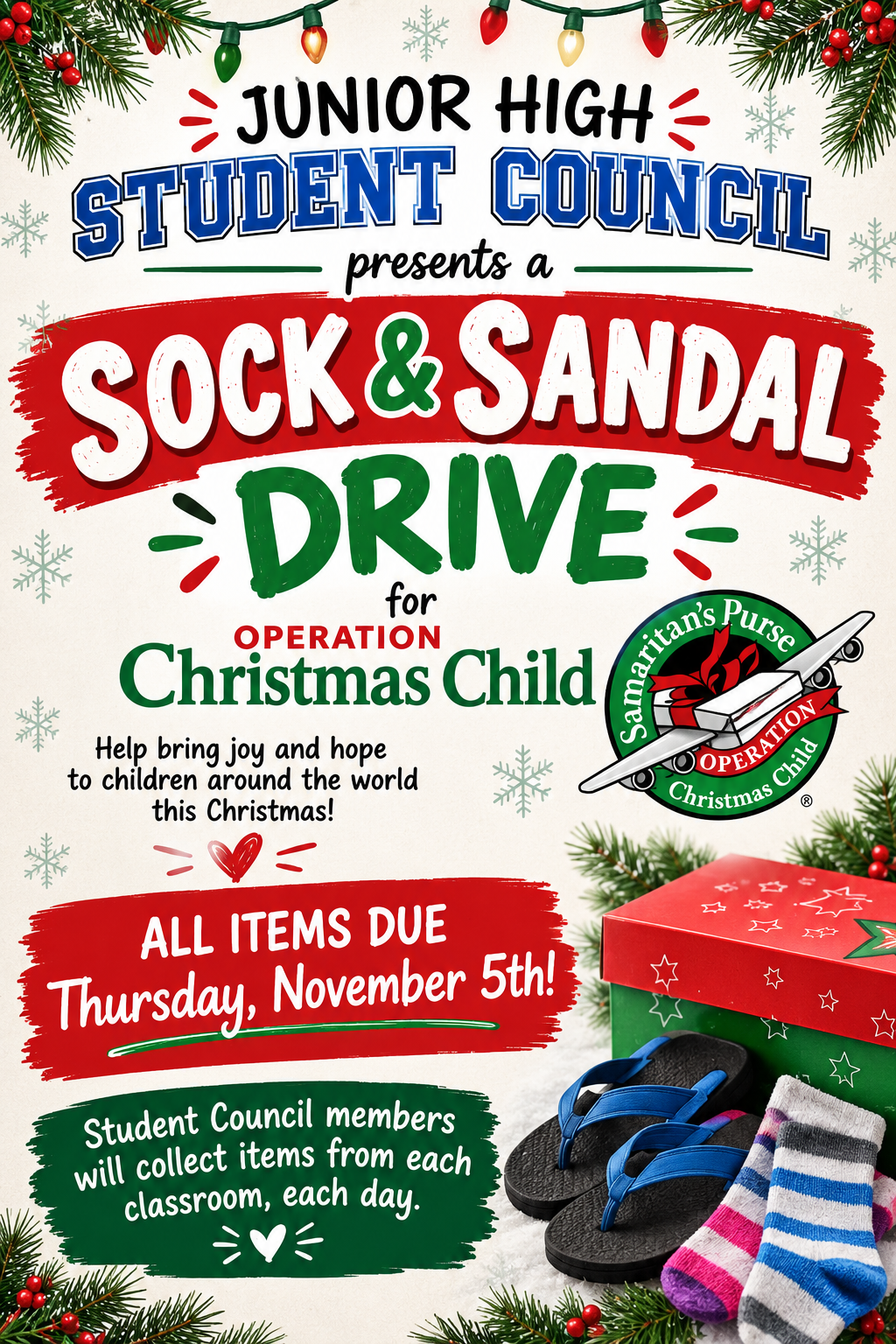 Sock & Sandal Drive