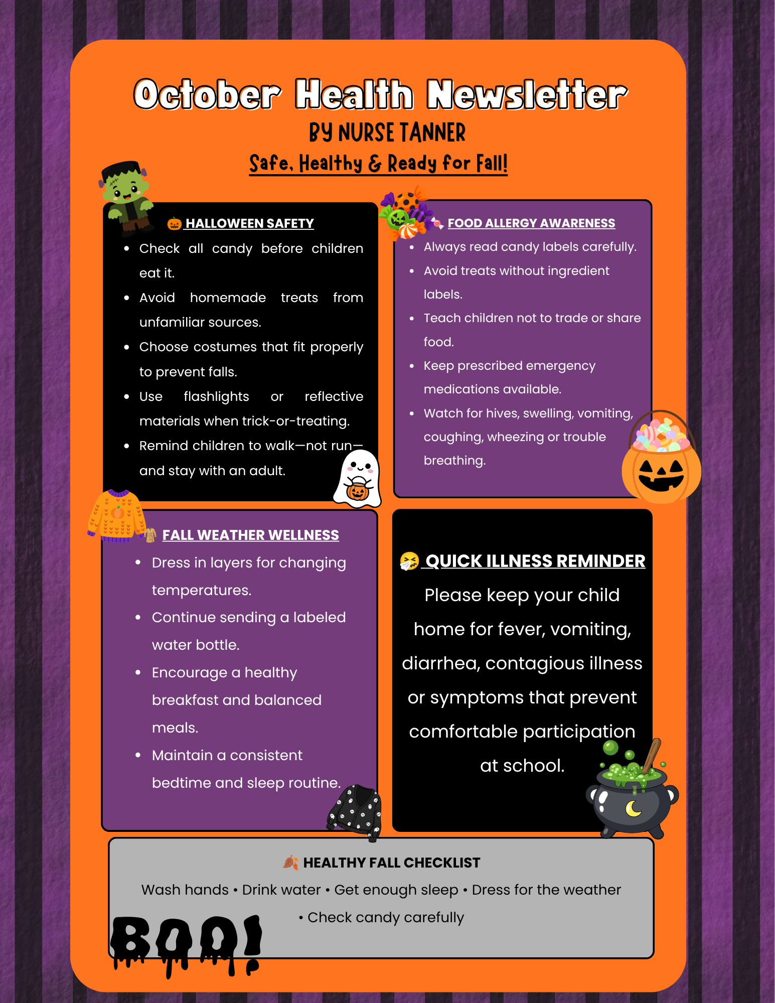 October Health Newsletter!