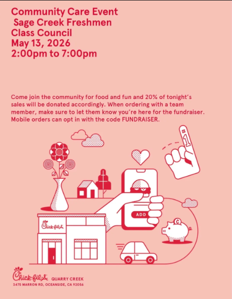 Community Care Event hosted by Sage Creek Freshmen Class Council 