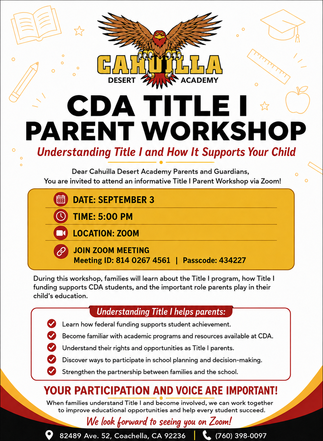 Title 1 Parent Workshop
