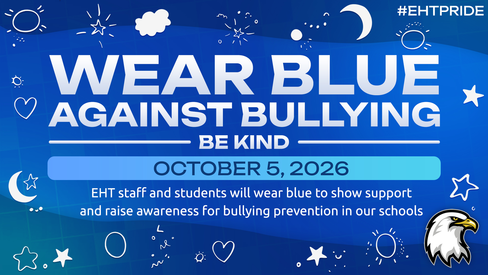 Wear Blue Against Bullying Monday, 10/5