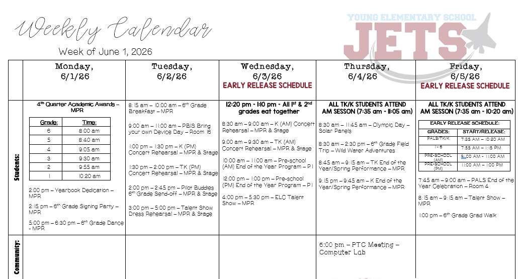 FINAL Weekly Update - June 1, 2026