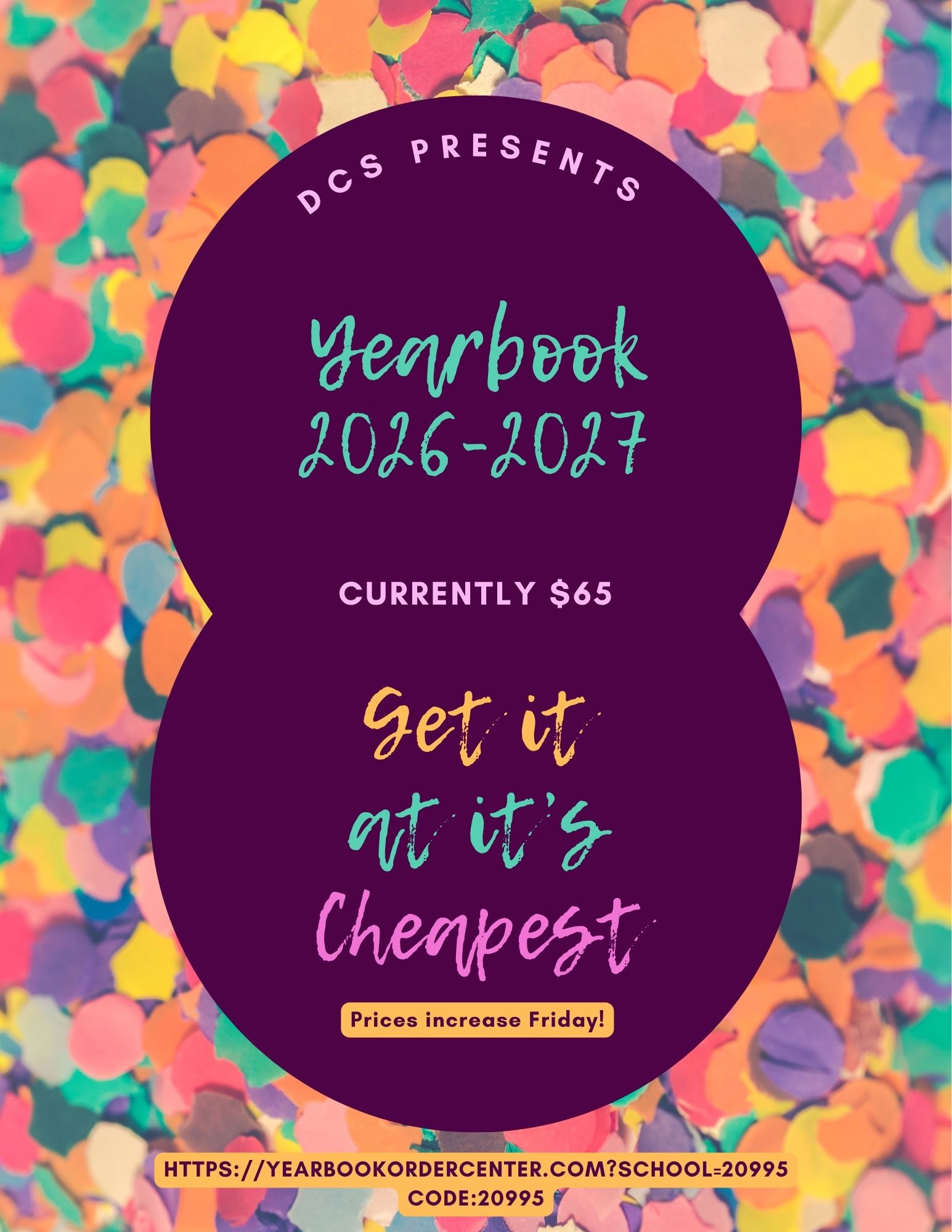 DCS Yearbook- Lowest Price of the year ends tomorrow! 
