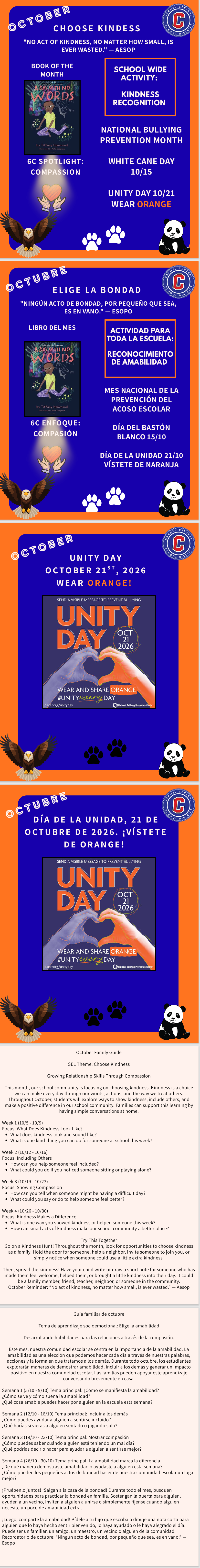 October theme -Choose Kindness 