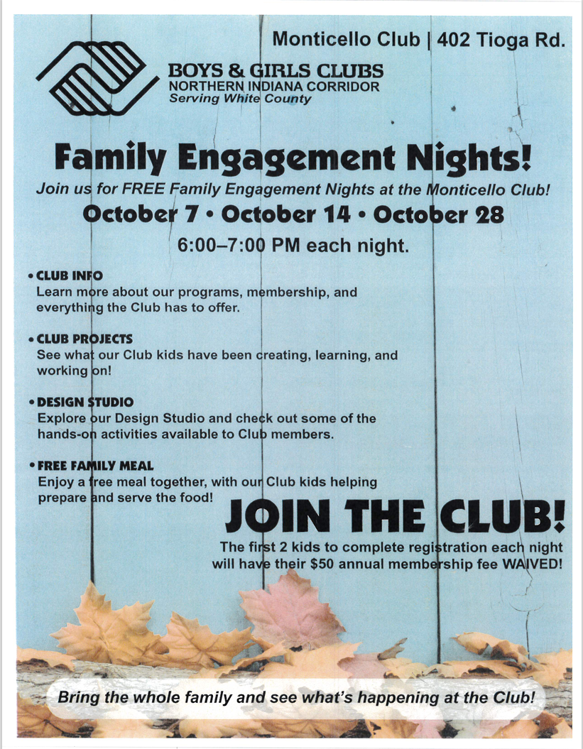 Family Engagement Nights at Boys & Girls Club