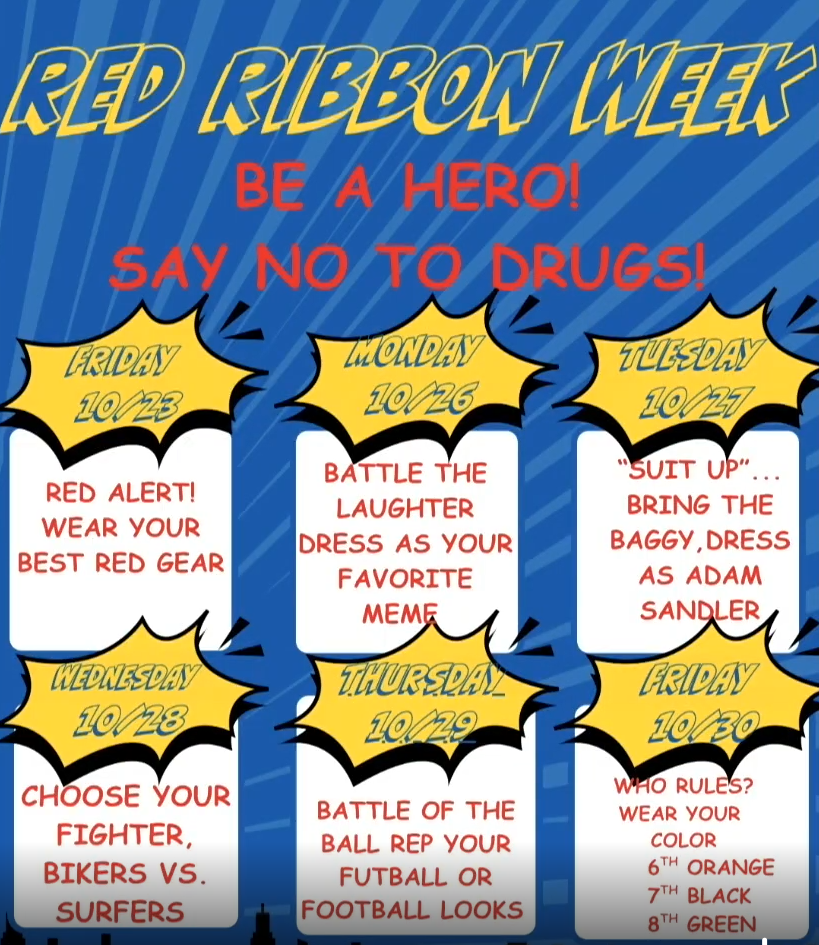 Red Ribbon Week Starts THIS FRIDAY