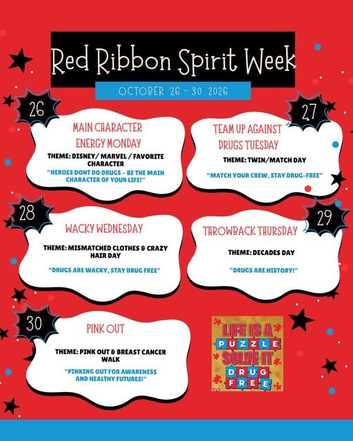 Red Ribbon Spirit Week