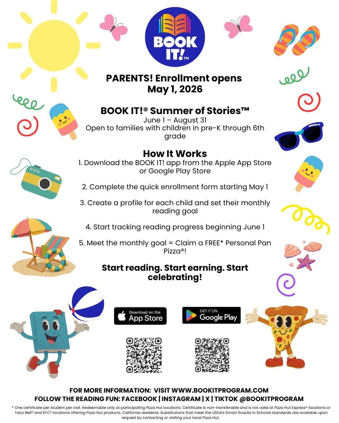 📚🍕 FREE PIZZA + READING = SUMMER WIN! ☀️😎