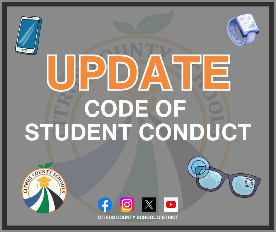 Make sure you know the updates to our student CODE OF CONDUCT!