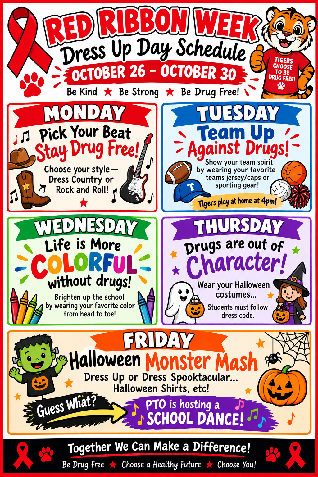Red Ribbon Week - Dress Up Days