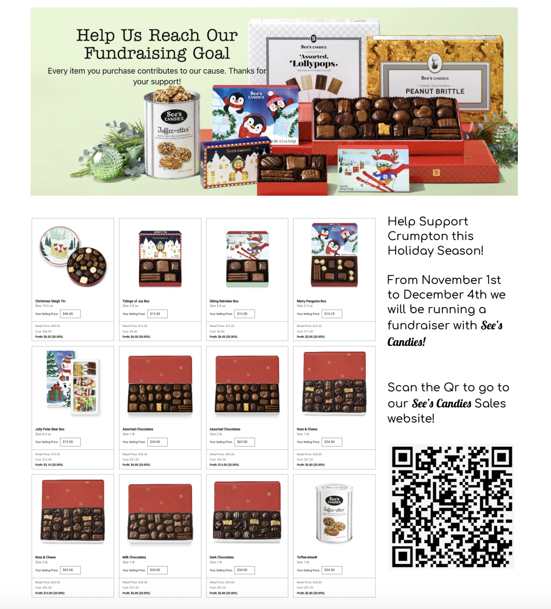 See's Candies Fundraiser! 