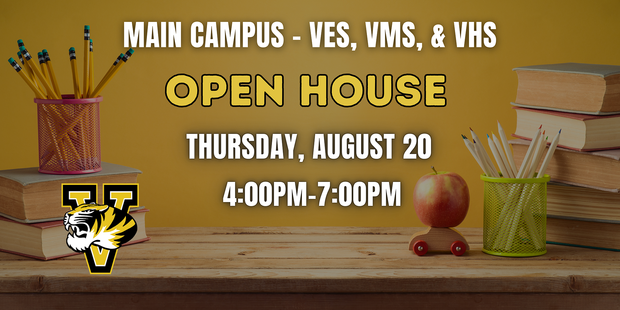 Open House at Main Campus - Tonight, Thursday, August 20, 2026