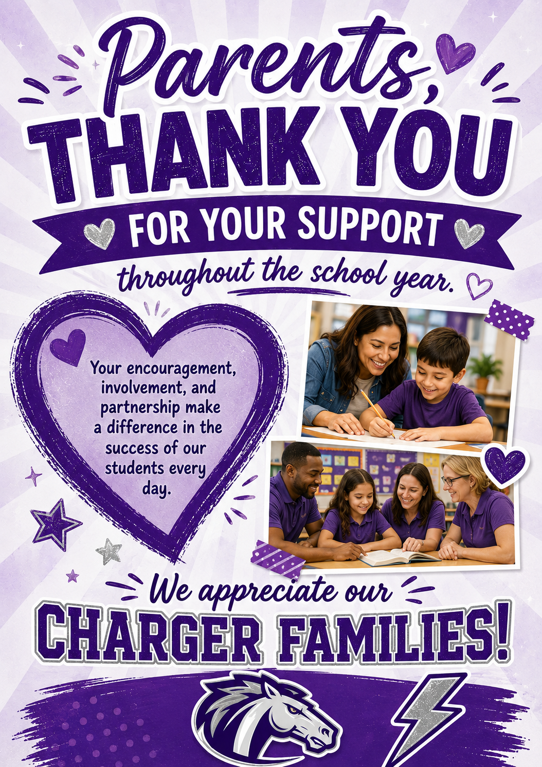 Thank you Charger Parents!