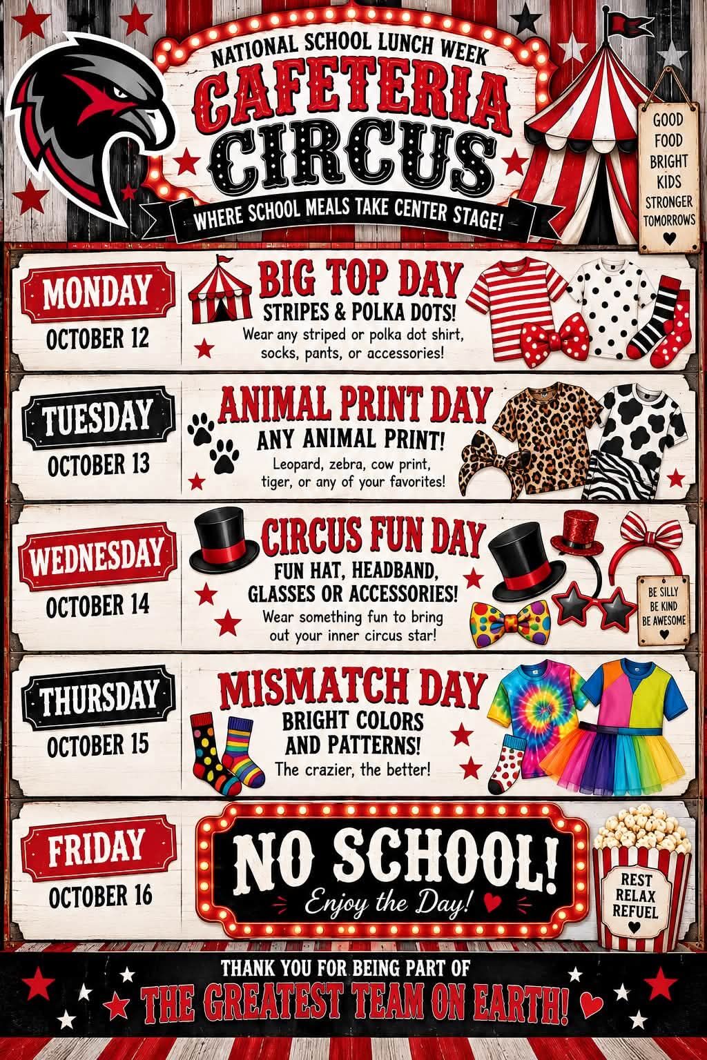 National School Lunch Week Dress Up Fun
