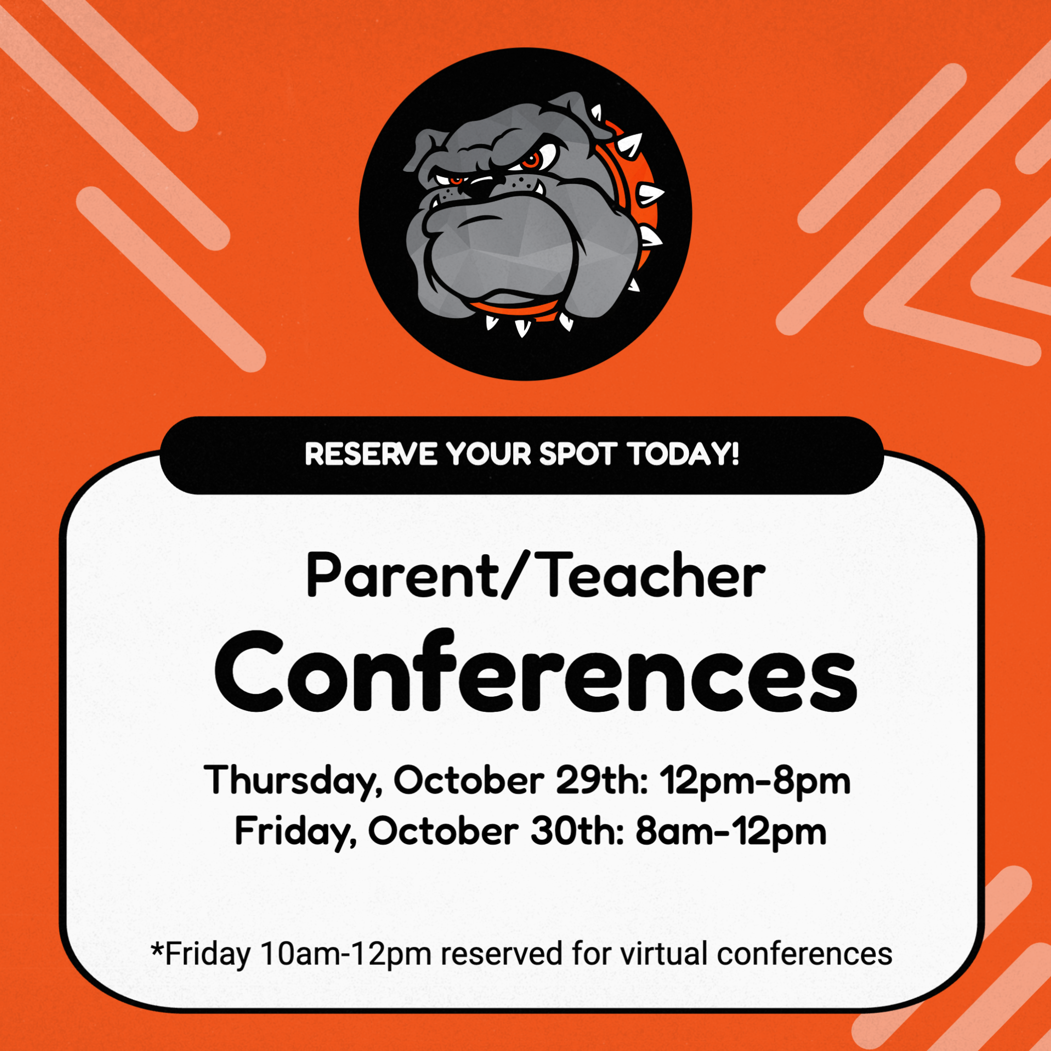 P/T Conference Sign Ups Now Open!