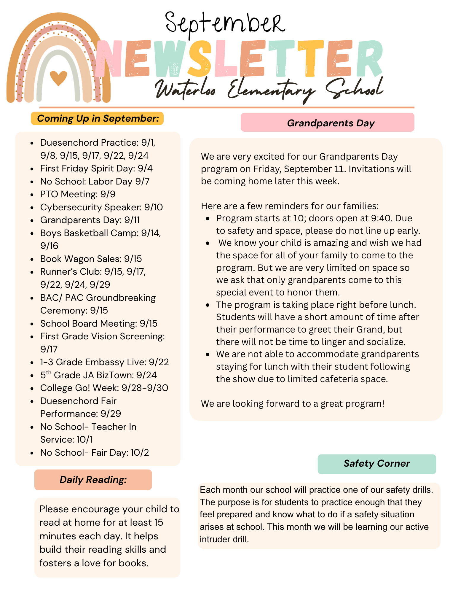 September Newsletter