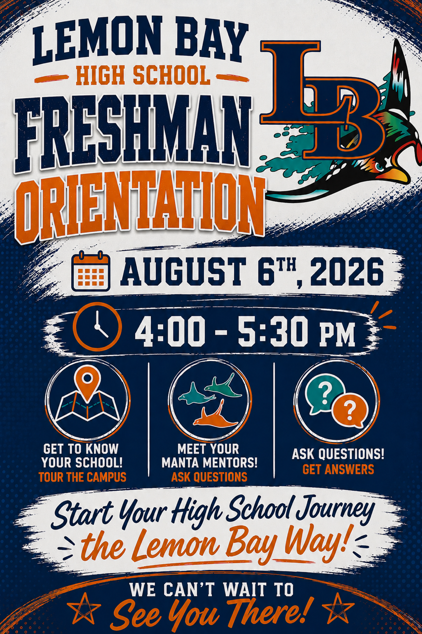 Mark your calendars Freshman, we look forward to seeing you!