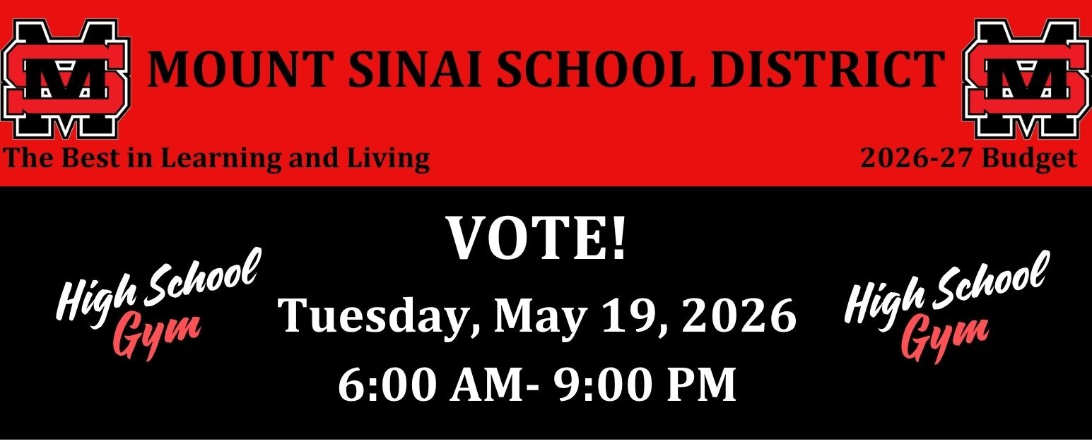 Mount Sinai School District Budget Vote